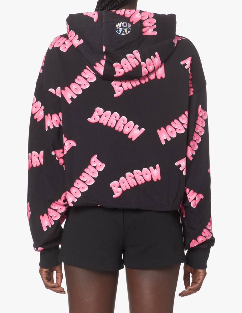 Barrow Bubble cotton hoodie - black - picture 3