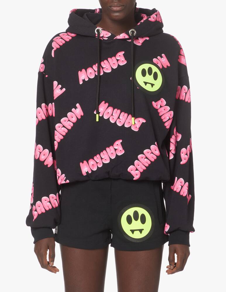 Barrow Bubble cotton hoodie - black - picture 1