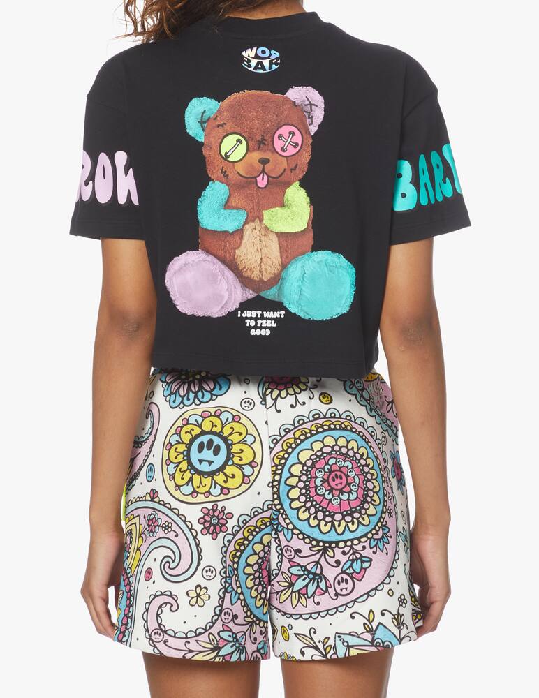 rinascente Barrow Cotton cropped t-shirt - black