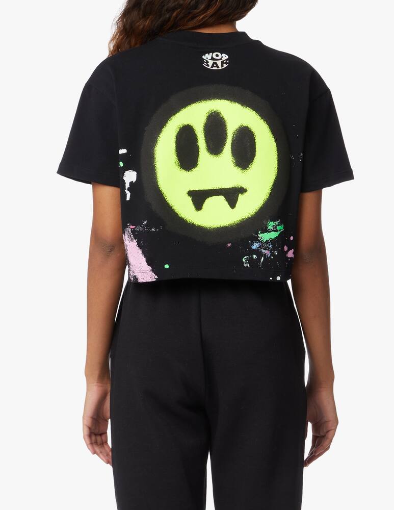 rinascente Barrow Cotton cropped t-shirt - black