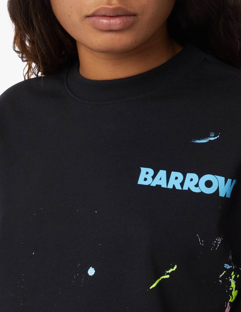 rinascente Barrow Cotton cropped t-shirt - black