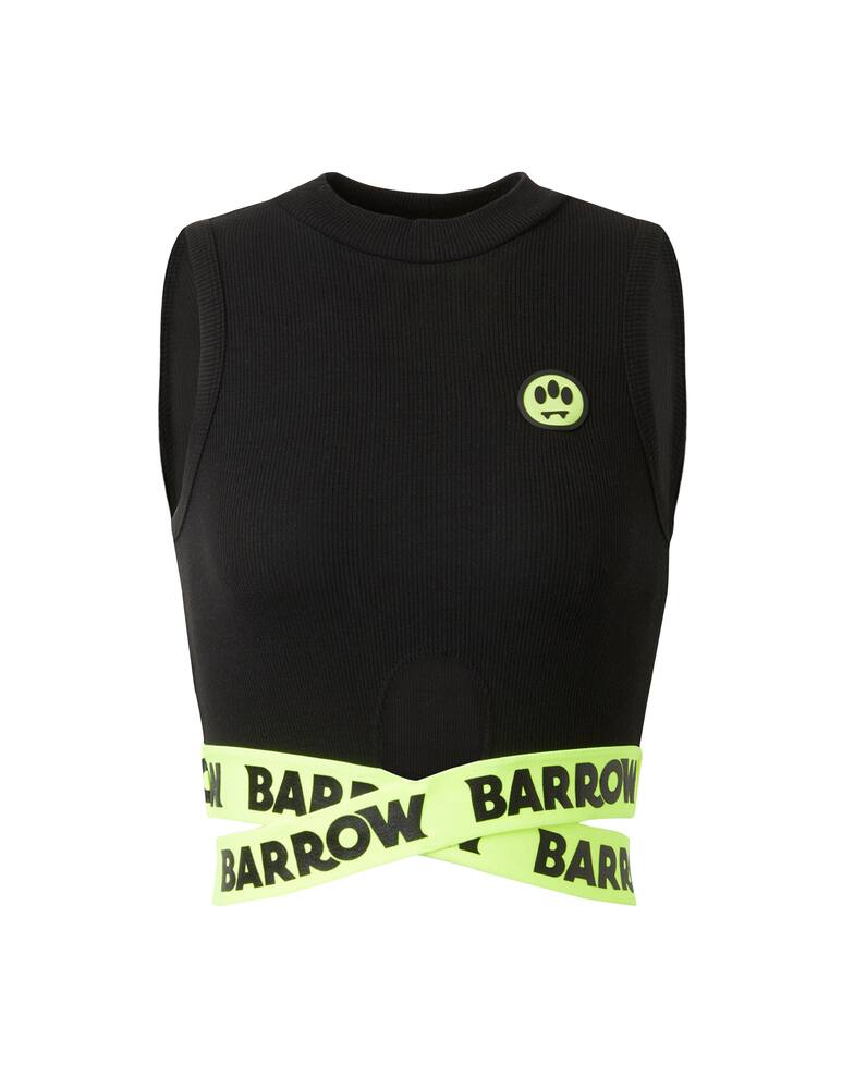 rinascente Barrow Crop top - nero