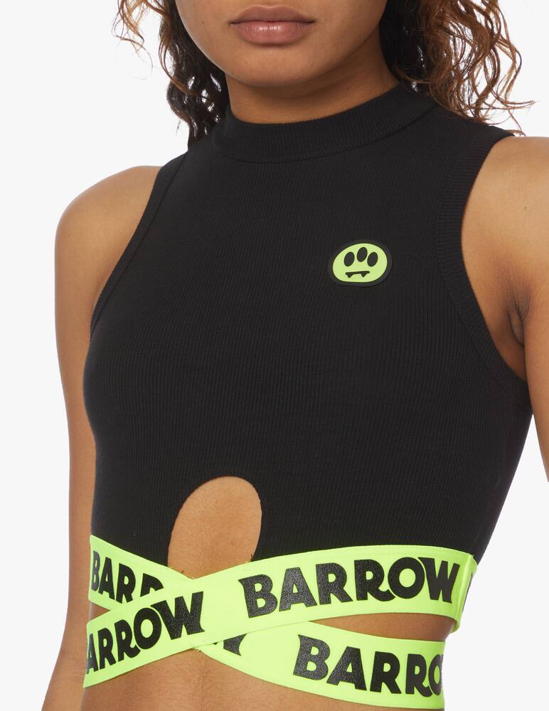 rinascente Barrow Crop top - nero