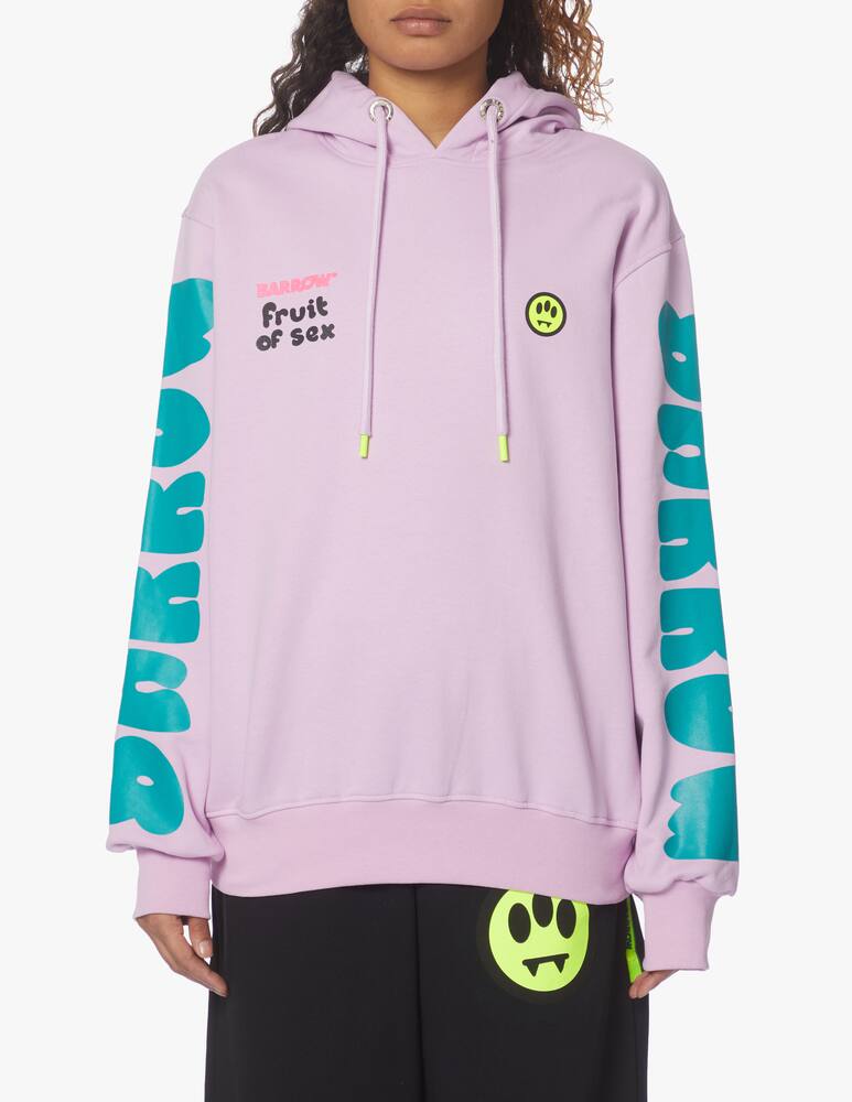 Barrow Cotton hoodie - pink - picture 1 Barrow Cotton hoodie - pink - picture 1