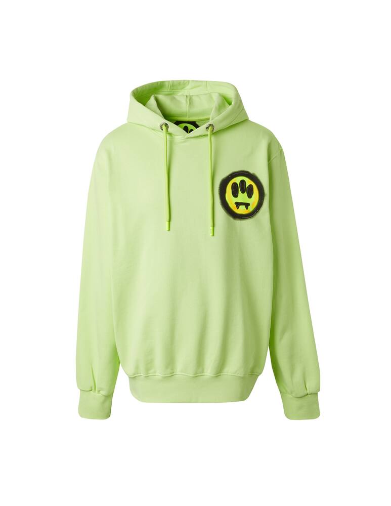 rinascente Barrow Back logo flower hoodie - green