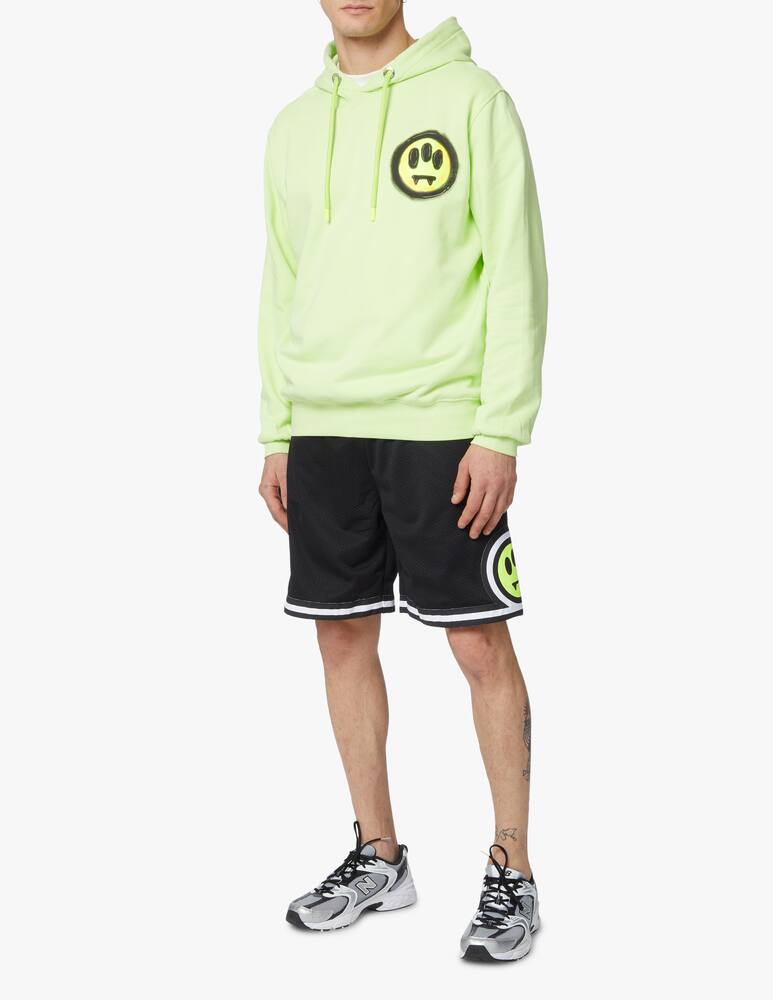 rinascente Barrow Back logo flower hoodie - green