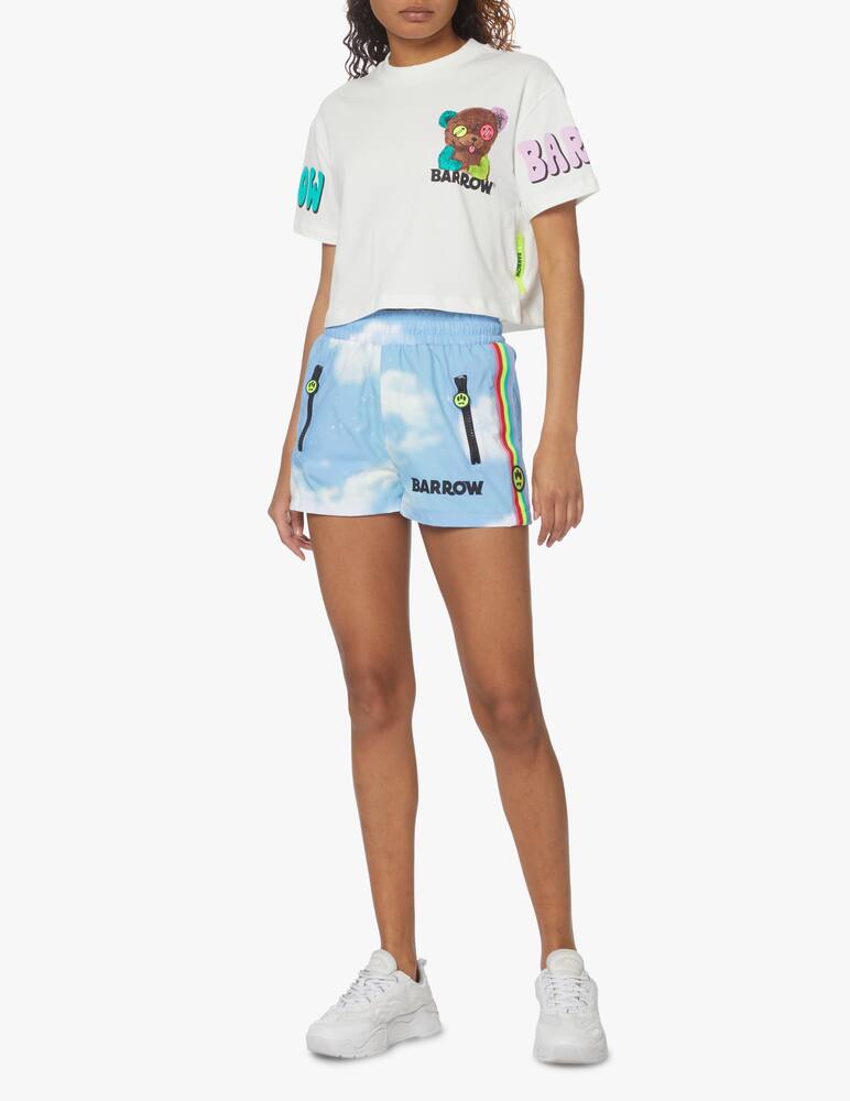 rinascente Barrow Cotton cropped t-shirt - white