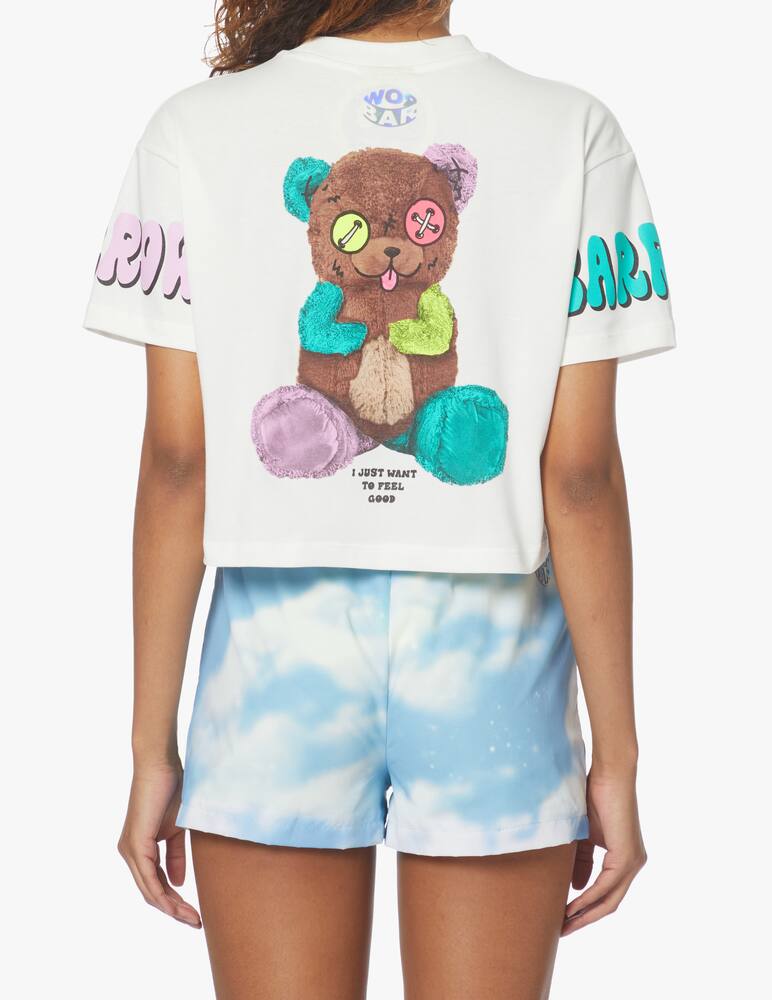 rinascente Barrow Cotton cropped t-shirt - white