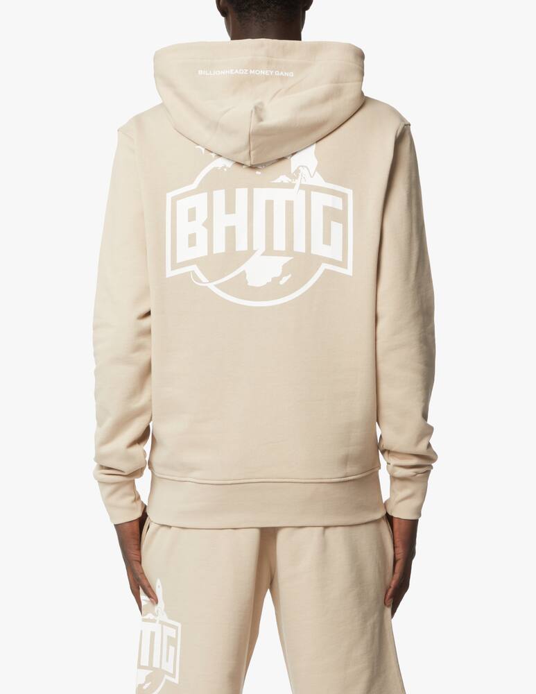 rinascente BHMG Big logo back basic hoodie - brown