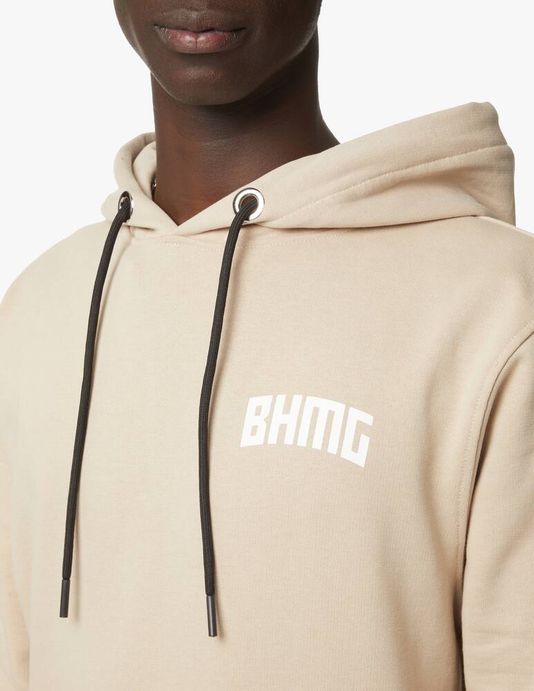 rinascente BHMG Big logo back basic hoodie - brown