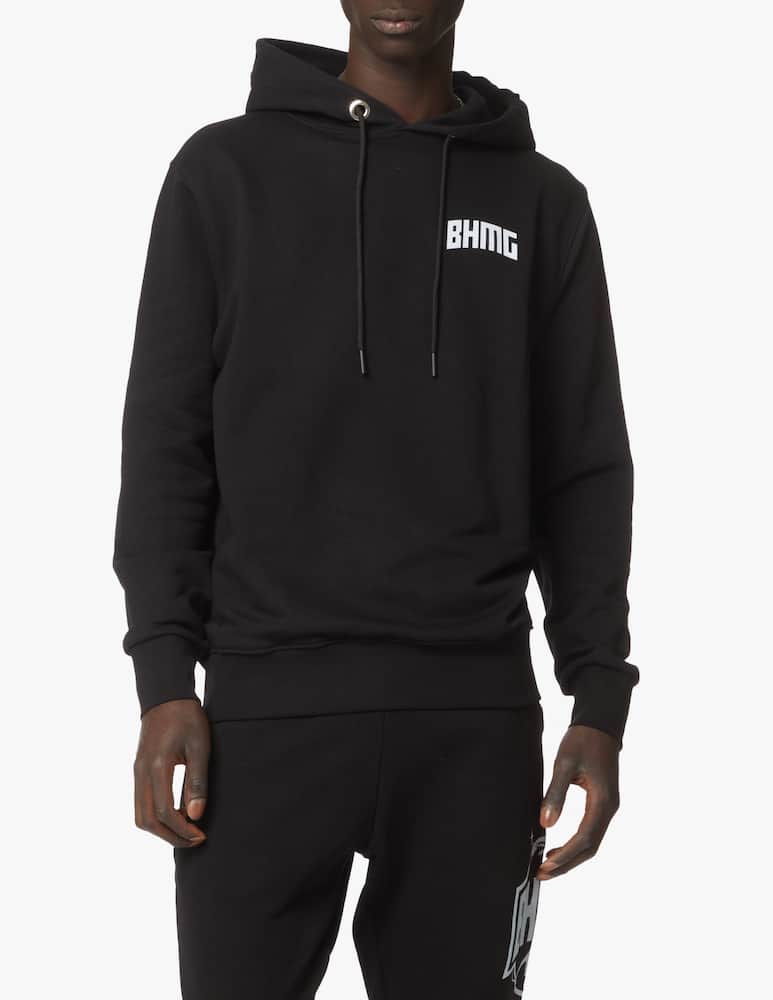 BHMG Big logo back basic hoodie - black - picture 1 BHMG Big logo back basic hoodie - black - picture 1