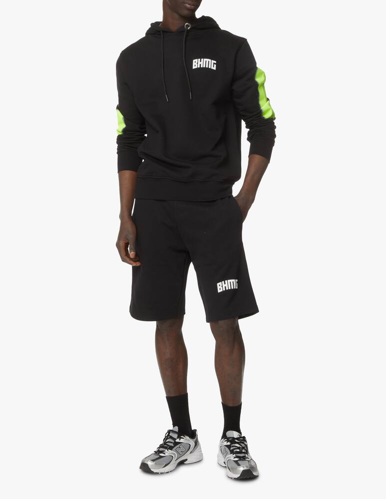 rinascente BHMG Felpa con cappuccio con logo scritta - nero