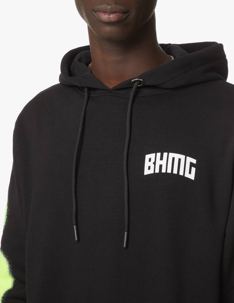 rinascente BHMG Felpa con cappuccio con logo scritta - nero