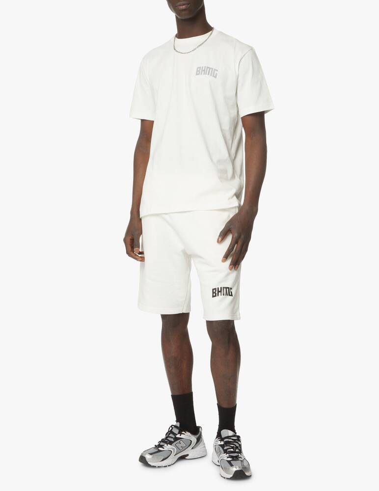 rinascente BHMG Maglietta manica corta logo scritta retro - bianco