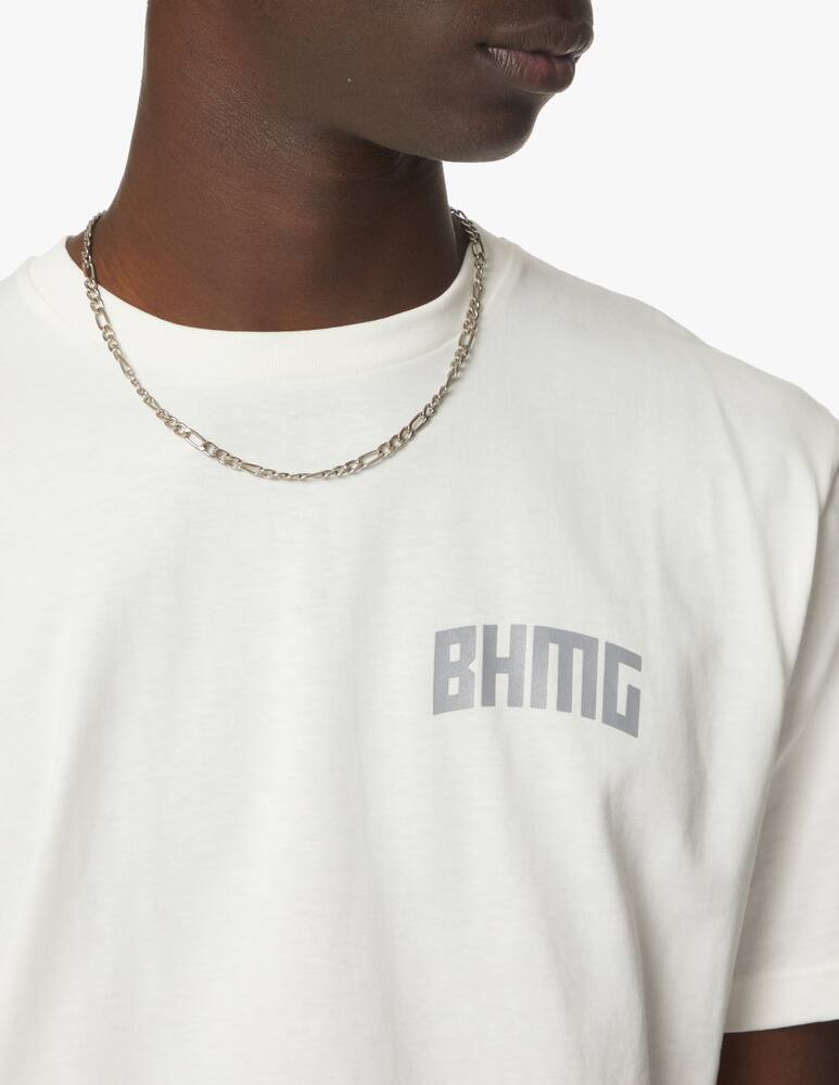 rinascente BHMG Maglietta manica corta logo scritta retro - bianco