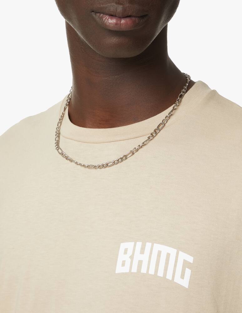 rinascente BHMG Maglietta manica corta logo mondo grande retro - marrone