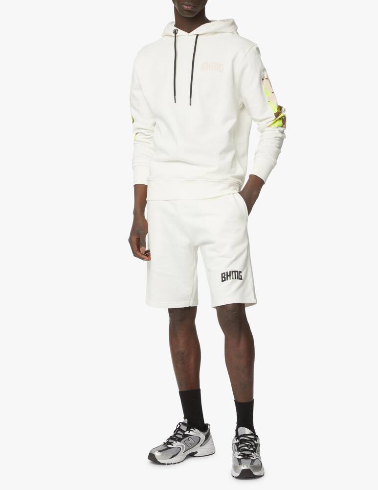 rinascente BHMG Camouflage logo hoodie - white