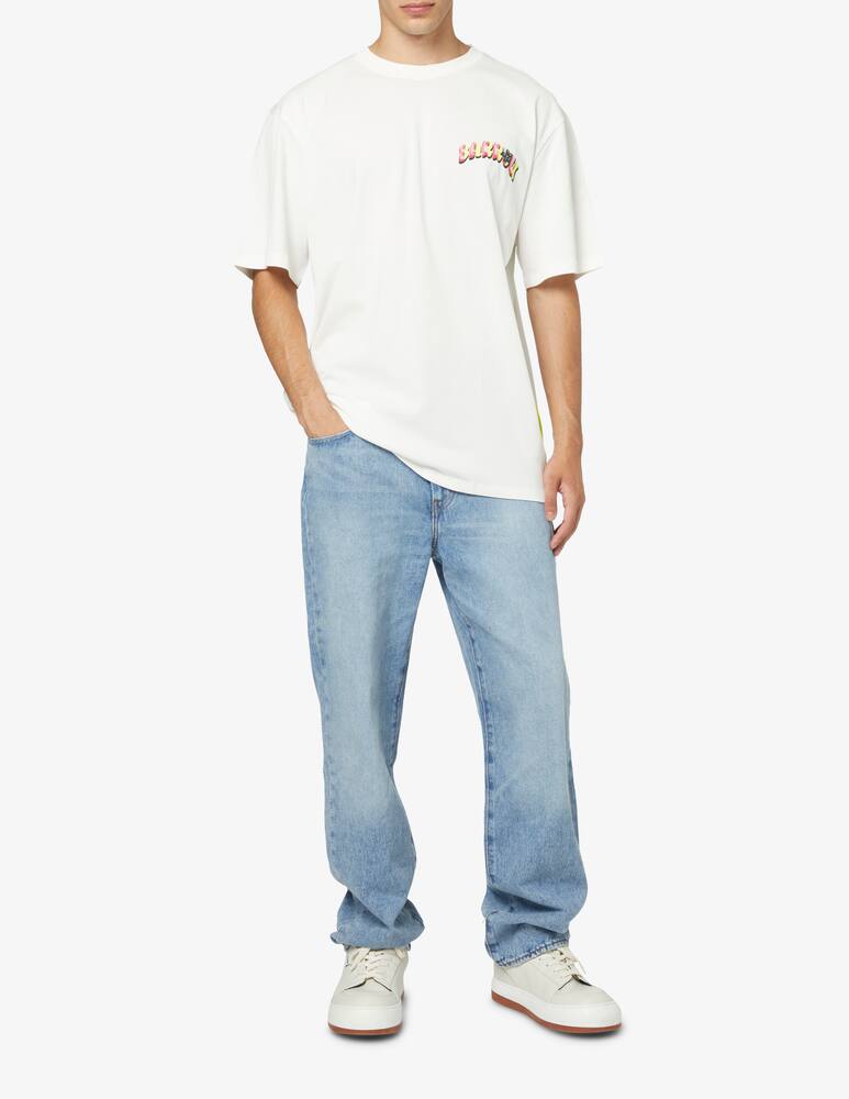 rinascente Barrow Maglietta con stampa funghi retro - Bianco