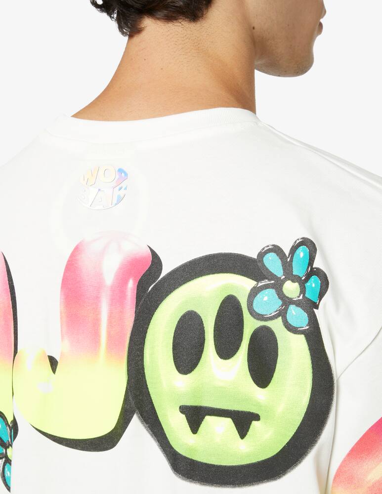 rinascente Barrow Maglietta con stampa funghi retro - Bianco