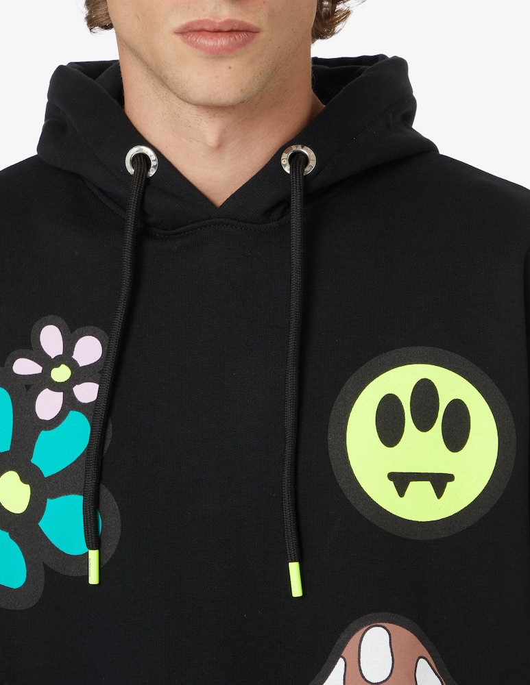 rinascente Barrow Felpa con cappuccio funghi  - Nero