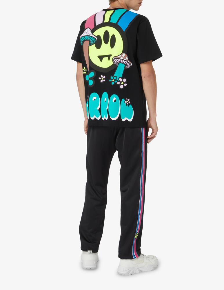 rinascente Barrow Retro raimbow smile t-shirt - Black