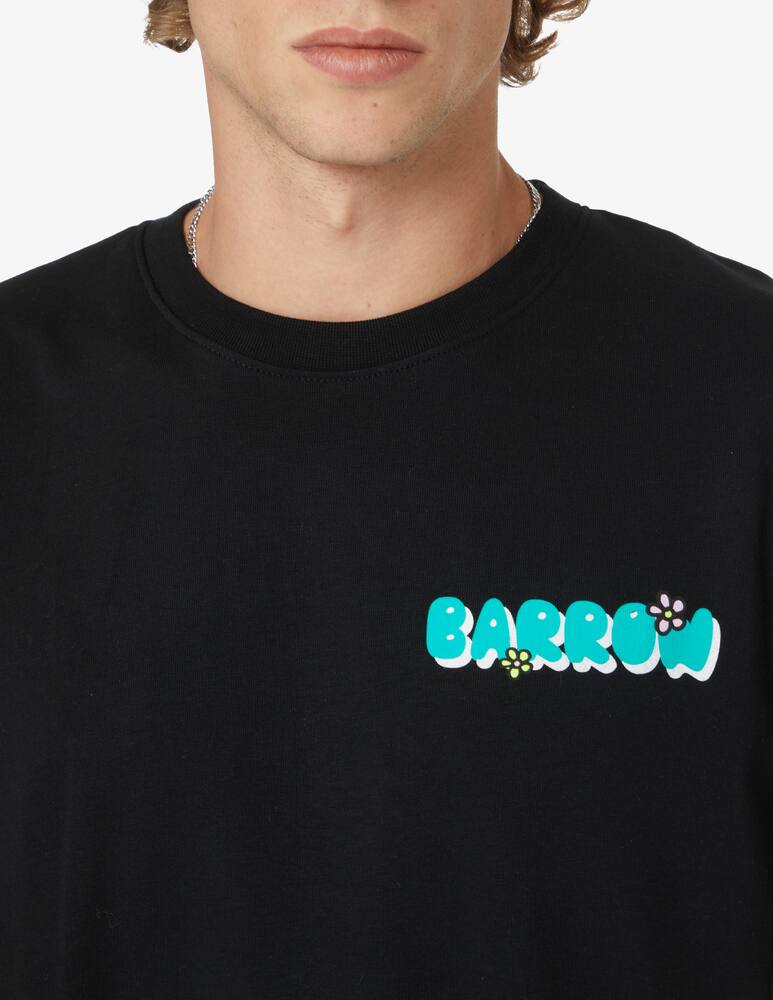 rinascente Barrow Retro raimbow smile t-shirt - Black