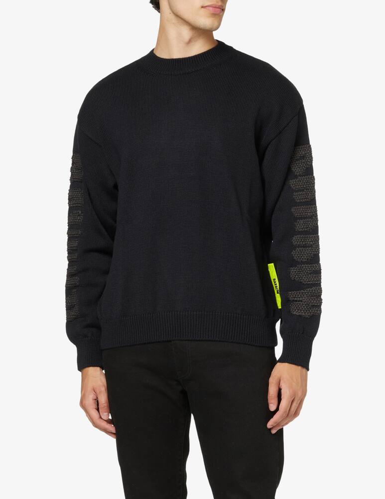 rinascente Barrow Logo back sweater - Black