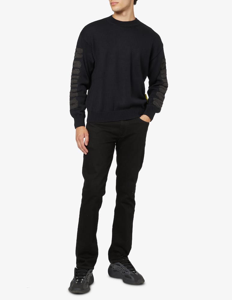 rinascente Barrow Logo back sweater - Black