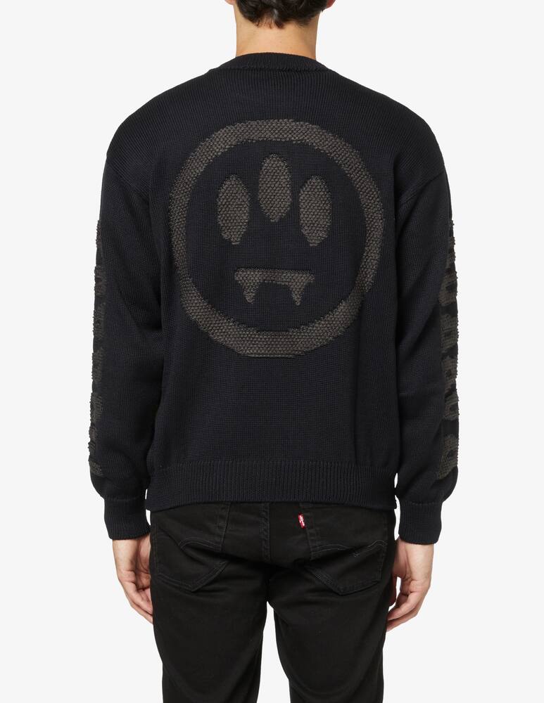 rinascente Barrow Logo back sweater - Black