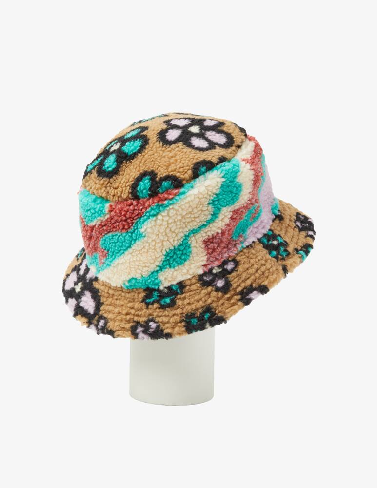 rinascente Barrow Flowers pattern teddy bucket hat - Multi