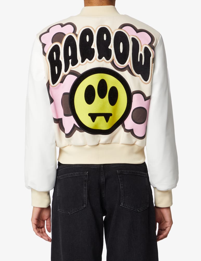 rinascente Barrow Versity crop jacket - White