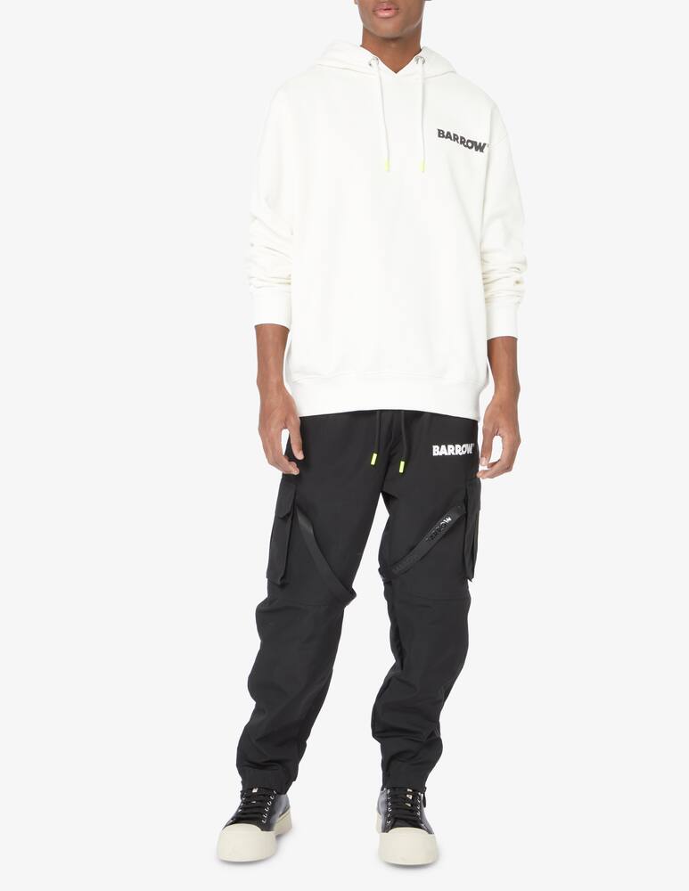 rinascente Barrow Felpa con cappuccio smile logo sul retro - Bianco