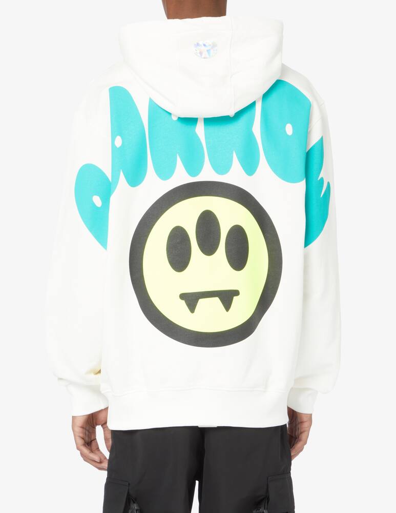 rinascente Barrow Felpa con cappuccio smile logo sul retro - Bianco