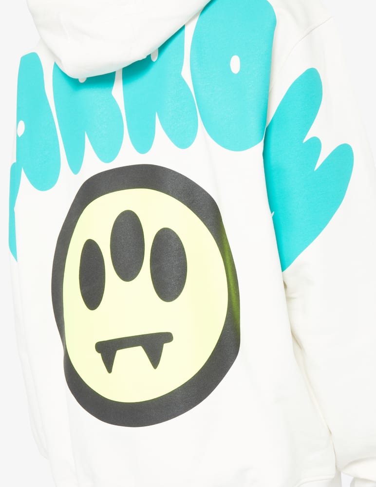 rinascente Barrow Felpa con cappuccio smile logo sul retro - Bianco