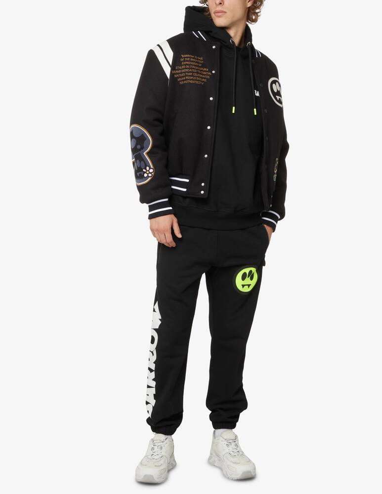 rinascente Barrow Smile logo back hoodie - Black