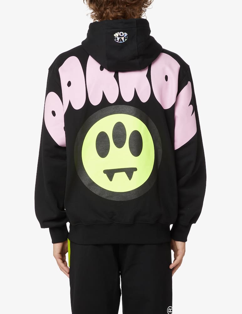 rinascente Barrow Smile logo back hoodie - Black