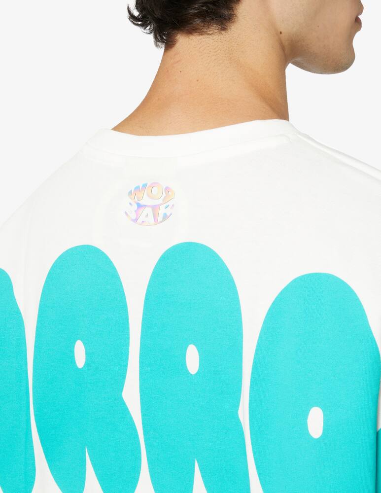 rinascente Barrow Maglietta logo smile sul retro - Bianco