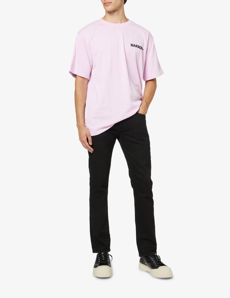 rinascente Barrow Logo smile back t-shirt - Pink