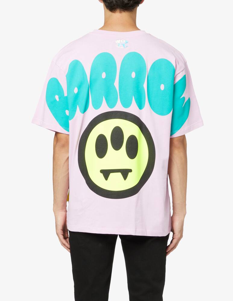 rinascente Barrow Logo smile back t-shirt - Pink