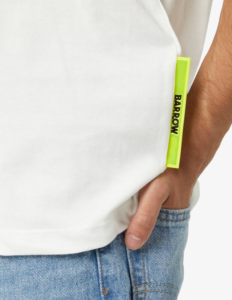 rinascente Barrow Painted logo smile back t-shirt - White