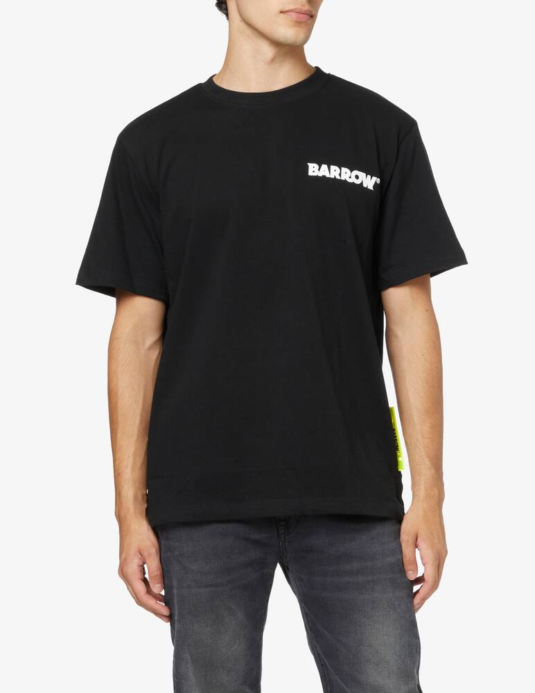 rinascente Barrow Maglietta logo smile disegnato sul retro - Nero