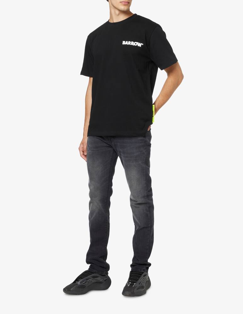 rinascente Barrow Maglietta logo smile disegnato sul retro - Nero