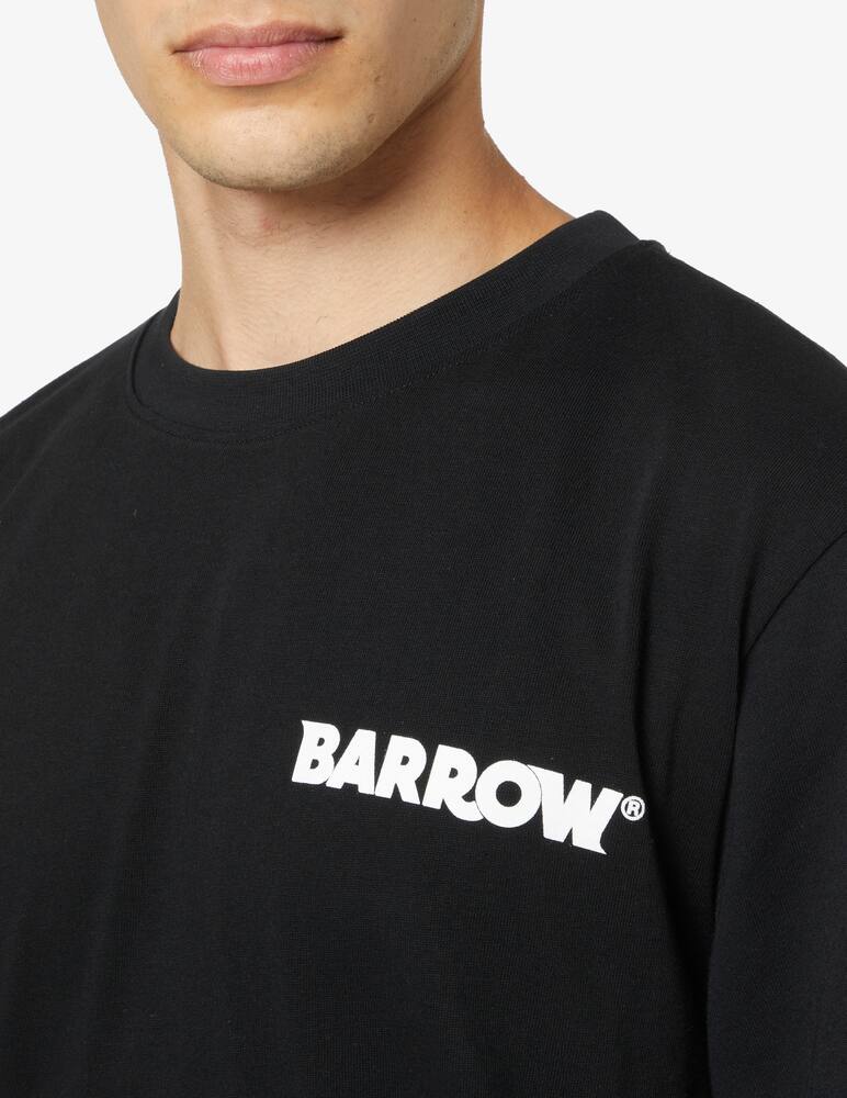 rinascente Barrow Maglietta logo smile disegnato sul retro - Nero