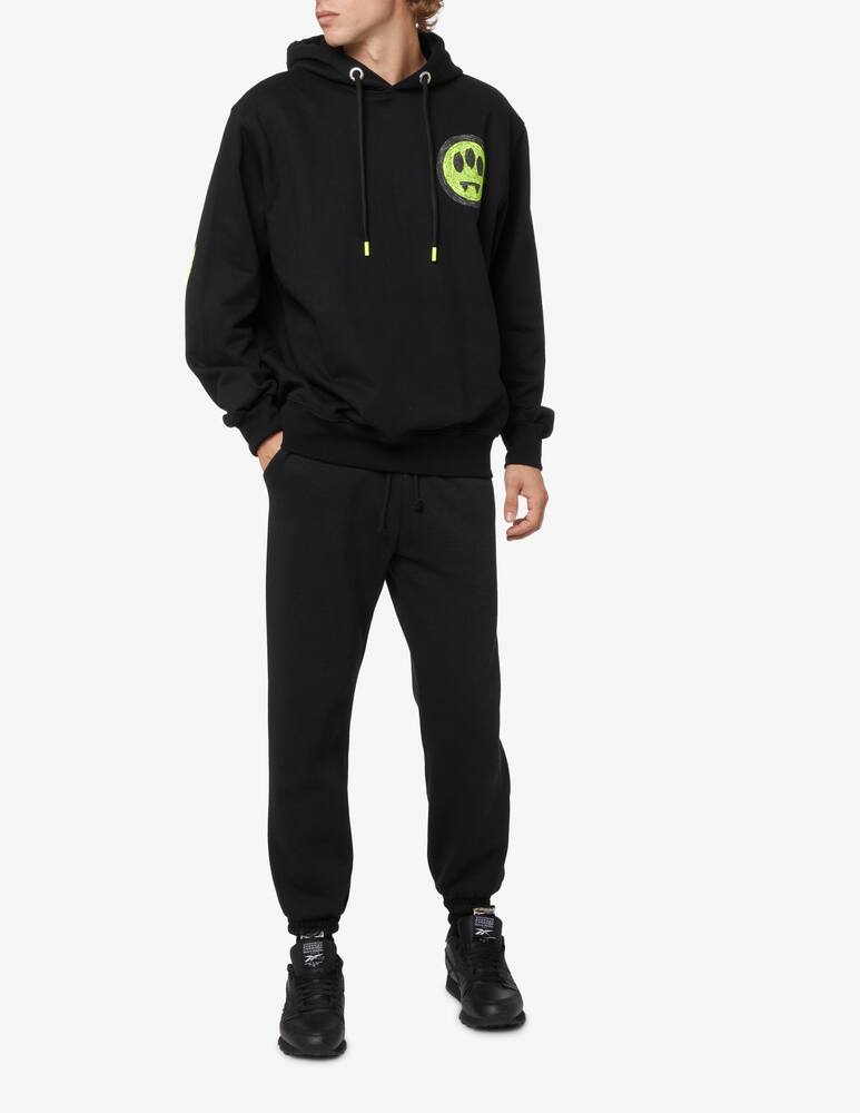 rinascente Barrow Felpa con cappuccio smile logo sul retro - Nero