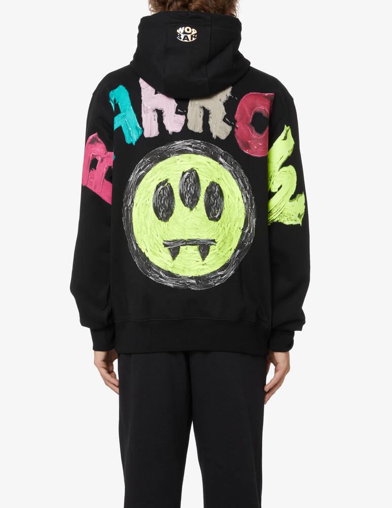 rinascente Barrow Felpa con cappuccio smile logo sul retro - Nero