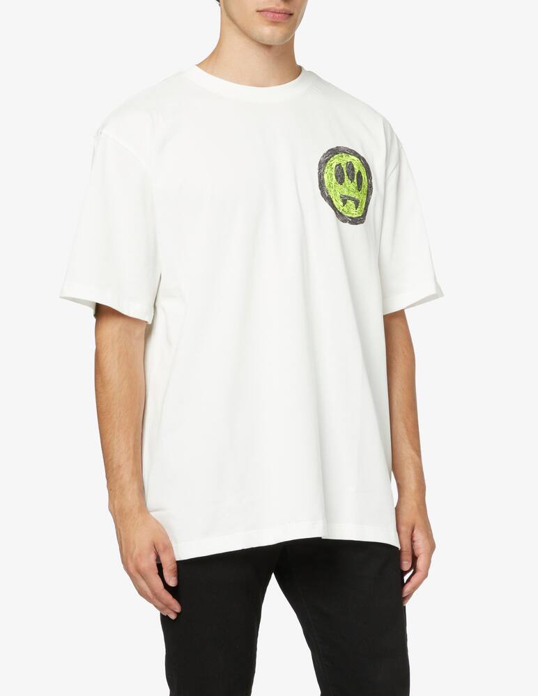 rinascente Barrow Smile maxi logo back t-shirt - White