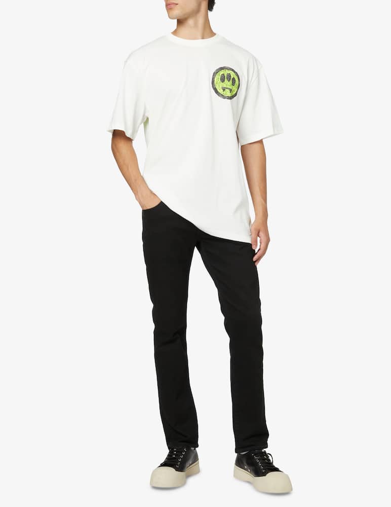 rinascente Barrow Smile maxi logo back t-shirt - White