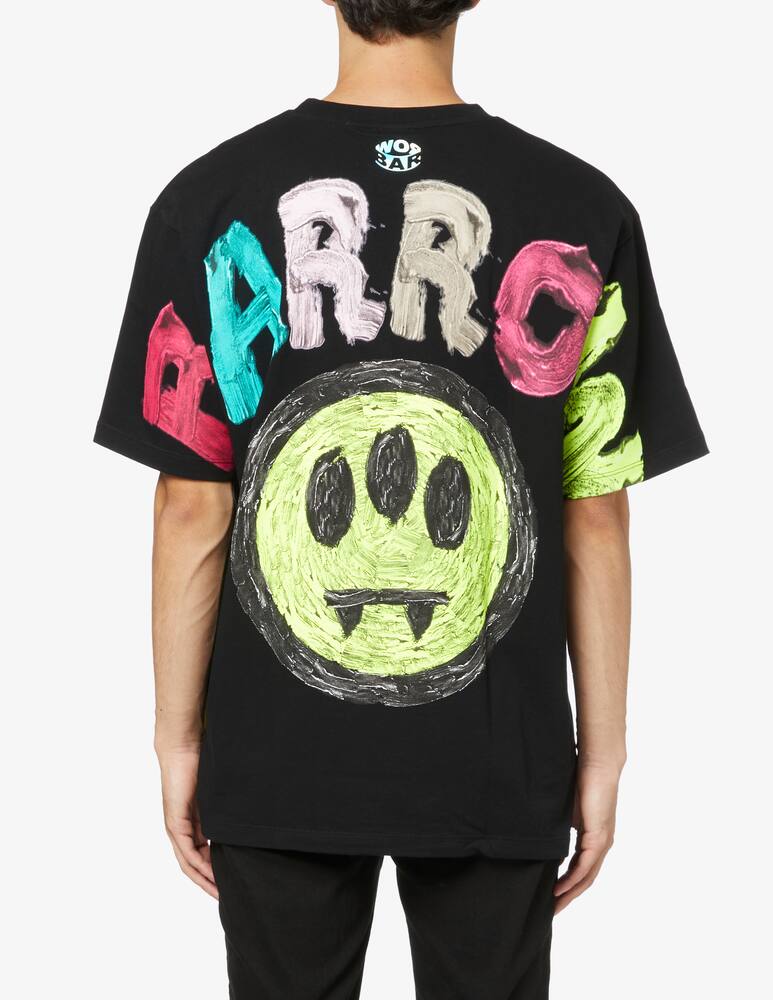 rinascente Barrow Maglietta smile maxi logo sul retro - Nero
