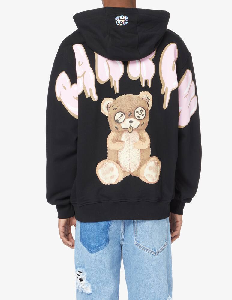 rinascente Barrow Felpa con cappuccio bear sul retro - Nero