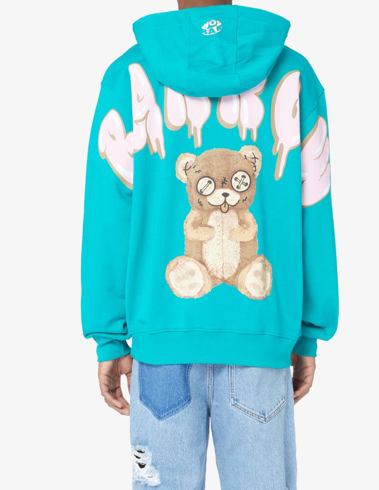 rinascente Barrow Bear back hoodie - Green